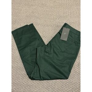 Fabletics The Only Pants Dress Mens 32x32 Dark Green Performance Golf‎ NEW NWT